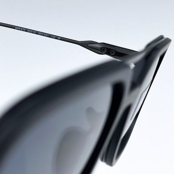 NEW Prada PR57ZS 1BO5Z1 Matte Black Polarized Grey Pilot Metal Unisex Suglasses - Picture 8 of 11